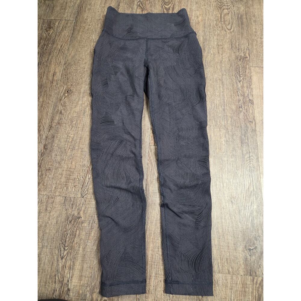 Lolë Eliana High Waist Ankle Black Gray Women's Leggings Pants Small